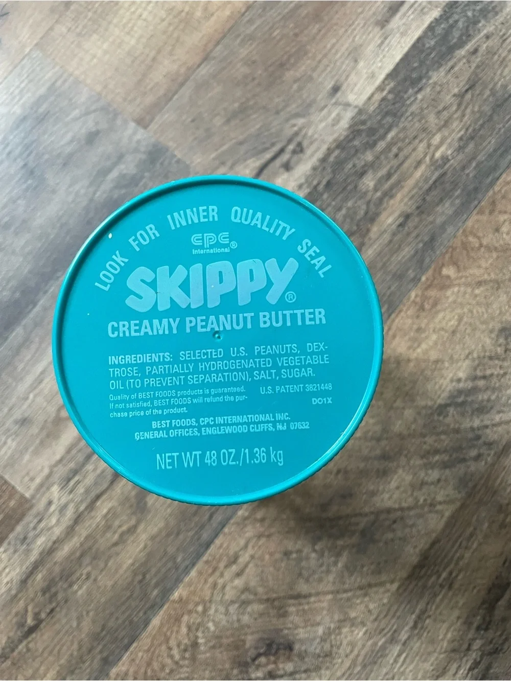 SKIPPY Glass Peanut Butter Jar